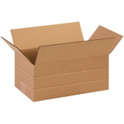 Partners Brand Multi-Depth Corrugated Boxes 14 1/2in x 8 3/4in x 6in, Bundle of 25