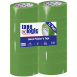 Tape Logic 3200 Painters Tape, 3in Core, 2in x 180ft, Green, Case Of 12