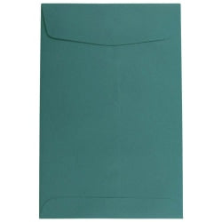 JAM Paper Open-End 6in x 9in Catalog Envelopes, Gummed Closure Teal, Pack Of 10