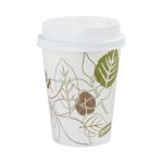 Dixie Paper Hot Cups, 8 Oz., Pathways Design, Box Of 25