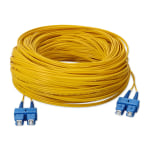 AddOn 40m SC OS1 Yellow Patch Cable - Patch cable - SC/UPC single-mode (M) to SC/UPC single-mode (M) - 40 m - fiber optic - duplex - 9 / 125 micron - OS1 - halogen-free - yellow