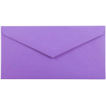 JAM Paper Booklet Envelopes, #7 3/4 Monarch, Gummed Seal, 30% Recycled, Violet Purple, Pack Of 25