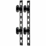 APC Vertical Fiber Organizer - Rack Cable Guide - Black - 0U Rack Height