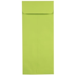 JAM Paper #10 Policy Envelopes, Gummed Seal, Ultra Lime Green, Pack Of 25