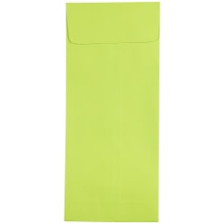 JAM Paper Policy Envelopes, #11, Gummed Seal, Ultra Lime Green, Pack Of 25