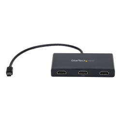 StarTech.com 3-Port Multi Monitor Adapter, Mini DisplayPort to HDMI MST Hub, 3x 1080p, Video Splitter for Extended Desktop Mode, Windows