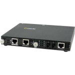 Perle SMI-110-S2ST120 Fast Ethernet Media Converter - 2 x Network (RJ-45) - 1 x ST Ports - Management Port - 100Base-ZX, 100Base-TX - 74.56 Mile - Rack-mountable, Wall Mountable, Rail-mountable