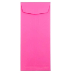 JAM Paper Policy Envelopes, #11, Gummed Seal, Ultra Fuchsia Pink, Pack Of 25