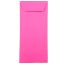 JAM Paper Policy Envelopes, #12, Gummed Seal, Ultra Fuchsia Pink, Pack Of 25