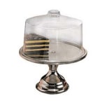 American Metalcraft Stainless Steel Cake Stand Set, 6-3/4in x 13-1/2in