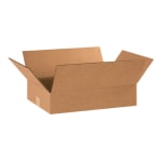 Partners Brand Flat Corrugated Boxes 20in x 12in x 4in, Bundle of 25