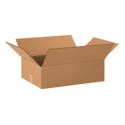 Partners Brand Flat Corrugated Boxes 20in x 15in x 6in, Bundle of 25