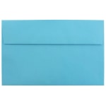 JAM Paper Booklet Invitation Envelopes, A10, Gummed Seal, 30% Recycled, Blue, Pack Of 25