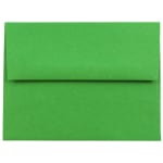 JAM Paper Booklet Invitation Envelopes, A2, Gummed Seal, 30% Recycled, Green, Pack Of 25