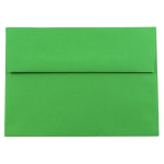 JAM Paper Booklet Invitation Envelopes, A8, Gummed Seal, 30% Recycled, Green, Pack Of 25