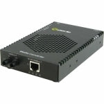 Perle S-1110P-S2ST70 Media Converter - 1x PoE (RJ-45) Ports - 1 x ST Ports - 1000Base-ZX, 10/100/1000Base-T - 43.50 Mile - Rail-mountable, Rack-mountable, Wall Mountable