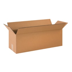 Partners Brand Long Corrugated Boxes, 24in x 6in x 8in, Kraft, Bundle of 25