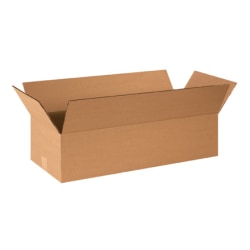 Partners Brand Long Corrugated Boxes, 24in x 9in x 6in, Kraft, Bundle of 25