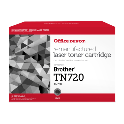 Office Depot Brand Remanufactured Black Toner Cartridge Replacement For Brother TN-720, CTGTN720