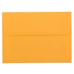 JAM Paper Envelopes, A6, Gummed Seal, Ultra Orange, Pack Of 25