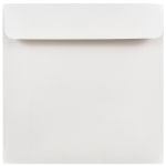 JAM Paper Square Invitation Envelopes, 6in x 6in, Gummed Seal, White, Pack Of 25