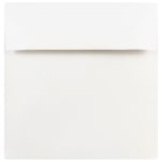 JAM Paper Square Invitation Envelopes, 8in x 8in, Gummed Seal, White, Pack Of 25