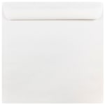 JAM Paper Square Invitation Envelopes, 10in x 10in, Gummed Seal, White, Pack Of 25