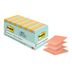 Post-it Notes, 3 in x 3 in, 18 Pads, 100 Sheets/Pad, Clean Removal, Poptimistic Collection