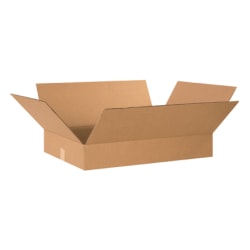 Partners Brand Flat Corrugated Boxes 24in x 20in x 4in, Bundle of 20