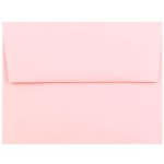 JAM Paper Booklet Invitation Envelopes, A2, Gummed Seal, Baby Pink, Pack Of 25