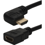 QVS Left-Angle High-Speed HDMI UltraHD 4K Flex Adaptor