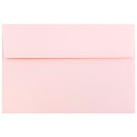 JAM Paper Booklet Invitation Envelopes, A8, Gummed Seal, Light Baby Pink, Pack Of 25