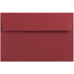 JAM Paper Booklet Invitation Envelopes, A9, Gummed Seal, Dark Red, Pack Of 25