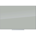 U Brands Floating Non-Magnetic Glass Dry-Erase Board, 36in X 24in, Gray Surface, Frameless, Actual Size 35in X 23in (2906U00-01)