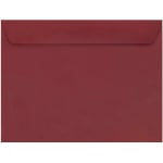 JAM Paper Booklet Envelopes, 9in x 12in, Gummed Seal, Dark Red, Pack Of 25