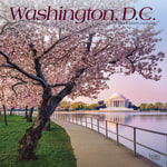 BrownTrout 12-Month Wall Calendar, 12in x 12in, Washington, D.C., January 2023 to December 2023