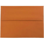 JAM Paper Booklet Invitation Envelopes, A6, Gummed Seal, Dark Orange, Pack Of 25