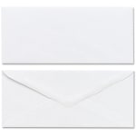 Mead Plain White Envelopes - Business - #10 - 4 1/8in Width x 9 1/2in Length - Gummed - 50 / Box - White