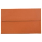 JAM Paper Booklet Invitation Envelopes, A10, Gummed Seal, Dark Orange, Pack Of 25