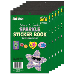 Eureka Theme Stickers, Motivational Cats, 120 Stickers Per Pack, Set Of 12 Packs