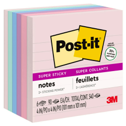 Post-it Dispenser Notes, 1800 Total Notes, Pack Of 18 Pads, 3in x 3in, Beachside Cafe, 100 Notes Per Pad