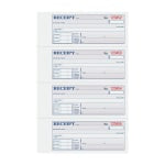 TOPS Manifold Receipt Book, 3-Part, 7 5/8in x 11in, White/Canary/Pink