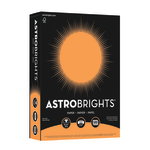 Astrobrights Color Multi-Use Printer & Copy Paper, 1 Ream, Cosmic Orange, Letter (8.5in x 11in), 500 Sheets Per Ream, 24 Lb, 94 Brightness