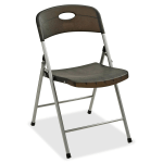 Lorell Translucent Folding Chairs, Smoke, Set Of 4 Chairs