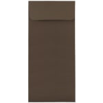 JAM Paper #10 Policy Envelopes, Gummed Seal, 100% Recycled, Chocolate Brown, Pack Of 25