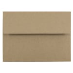 JAM Paper Booklet Invitation Envelopes, A6, Gummed Seal, 100% Recycled, Brown, Pack Of 25