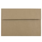 JAM Paper Booklet Invitation Envelopes , A8, Gummed Seal, 100% Recycled, Brown, Pack Of 25