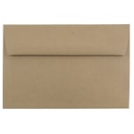 JAM Paper Booklet Invitation Envelopes, A9, Gummed Seal, 100% Recycled, Brown, Pack Of 25