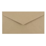 JAM Paper Booklet Envelopes, #7 3/4 Monarch, V-Flap, Gummed Seal, 100% Recycled, Brown Kraft, Pack Of 25