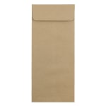 JAM PAPER #14 Policy Premium Envelopes, 5in x 11 1/2in, Brown Kraft Paper Bag, Pack Of 25